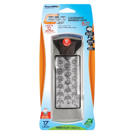 Poweroptix C360 LED 2x6Marker LightClrRed 101-005505